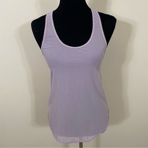 Lavendar mesh racerback tank